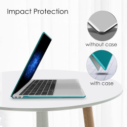 FINTIE Coque Compatible avec MacBook Air 13 Pouces M1 (A2337) / MacBook Air 13 2020/2019/2018 (A1932/A2179), Etui Rigide Fin Hou