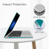 FINTIE Coque Compatible avec MacBook Air 13 Pouces M1 (A2337) / MacBook Air 13 2020/2019/2018 (A1932/A2179), Etui Rigide Fin Hou