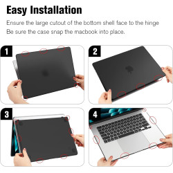FINTIE Coque Compatible avec MacBook Air 15 Pouces M5 M4 M3 M2 (2026/2025/2024/2023, A3448/A3241/A3114/A2941), Coque Fine et Lég