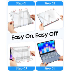 FINTIE Coque Compatible avec MacBook Neo 13 Pouces 2026 (Puce A18 Pro, Modèle A3404), Coque Fine et Légère, Étui Rigide Housse e