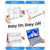 FINTIE Coque Compatible avec MacBook Neo 13 Pouces 2026 (Puce A18 Pro, Modèle A3404), Coque Fine et Légère, Étui Rigide Housse e