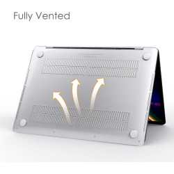 FINTIE Coque Compatible avec MacBook Pro 13 Pouces 2022-2016 (M2 & M1 A2338 / A2289 / A2251 / A2159 / A1989 / A1706 / A1708), Ét