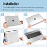 FINTIE Coque Compatible avec MacBook Air 13 Pouces M1 (A2337) / MacBook Air 13 2020/2019/2018 (A1932/A2179), Etui Rigide Fin Hou