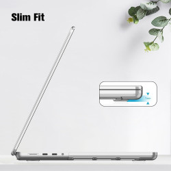 FINTIE Coque Compatible avec MacBook Pro 14 Pouces M5 M4 M3 M2 M1 Pro/Max (2026-2021), Etui Fin Léger Housse de Protection en Pl