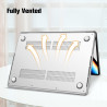 FINTIE Coque Compatible avec MacBook Pro 14 Pouces M5 M4 M3 M2 M1 Pro/Max (2026-2021), Etui Fin Léger Housse de Protection en Pl