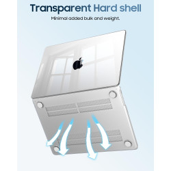 FINTIE Coque Compatible avec MacBook Air 15 Pouces M5 M4 M3 M2 (2026/2025/2024/2023, A3448/A3241/A3114/A2941), Coque Fine et Lég