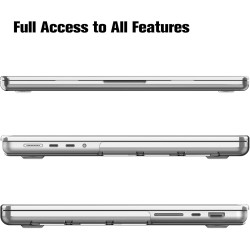 FINTIE Coque Compatible avec MacBook Pro 16 Pouces M5 M4 M3 M2 M1 Pro/Max (2026/2024/2023/2021), Etui Rigide Fin Housse en Plast