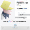 FINTIE Coque Compatible avec MacBook Neo 13 Pouces 2026 (Puce A18 Pro, Modèle A3404), Coque Fine et Légère, Étui Rigide Housse e
