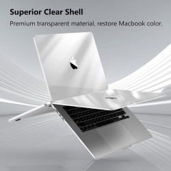 FINTIE Coque Compatible avec MacBook Air 15 Pouces M5 M4 M3 M2 (2026/2025/2024/2023, A3448/A3241/A3114/A2941), Coque Fine et Lég