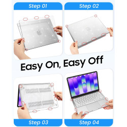 FINTIE Coque Compatible avec MacBook Neo 13 Pouces 2026 (Puce A18 Pro, Modèle A3404), Coque Fine et Légère, Étui Rigide Housse e