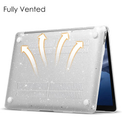 FINTIE Coque Compatible avec MacBook Air 13 Pouces M1 (A2337) / MacBook Air 13 2020/2019/2018 (A1932/A2179), Etui Rigide Fin Hou
