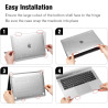 FINTIE Coque Compatible avec MacBook Air 13 Pouces M1 (A2337) / MacBook Air 13 2020/2019/2018 (A1932/A2179), Etui Rigide Fin Hou