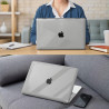 FINTIE Coque Compatible avec MacBook Air 13 Pouces M1 (A2337) / MacBook Air 13 2020/2019/2018 (A1932/A2179), Etui Rigide Fin Hou