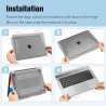 FINTIE Coque Compatible avec MacBook Air 13 Pouces M1 (A2337) / MacBook Air 13 2020/2019/2018 (A1932/A2179), Etui Rigide Fin Hou