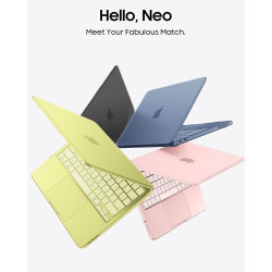 FINTIE Coque Compatible avec MacBook Neo 13 Pouces 2026 (Puce A18 Pro, Modèle A3404), Coque Fine et Légère, Étui Rigide Housse e