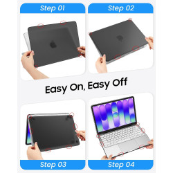 FINTIE Coque Compatible avec MacBook Neo 13 Pouces 2026 (Puce A18 Pro, Modèle A3404), Coque Fine et Légère, Étui Rigide Housse e