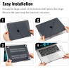 FINTIE Coque Compatible avec MacBook Air 15 Pouces M5 M4 M3 M2 (2026/2025/2024/2023, A3448/A3241/A3114/A2941), Coque Fine et Lég