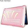FINTIE Coque Compatible avec MacBook Air 13 Pouces M1 (A2337) / MacBook Air 13 2020/2019/2018 (A1932/A2179), Etui Rigide Fin Hou