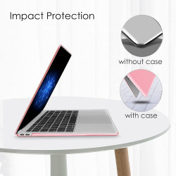 FINTIE Coque Compatible avec MacBook Air 13 Pouces M1 (A2337) / MacBook Air 13 2020/2019/2018 (A1932/A2179), Etui Rigide Fin Hou