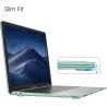 FINTIE Coque Compatible avec MacBook Air 13 Pouces M1 (A2337) / MacBook Air 13 2020/2019/2018 (A1932/A2179), Etui Rigide Fin Hou