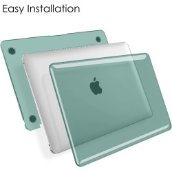 FINTIE Coque Compatible avec MacBook Air 13 Pouces M1 (A2337) / MacBook Air 13 2020/2019/2018 (A1932/A2179), Etui Rigide Fin Hou