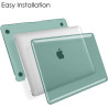 FINTIE Coque Compatible avec MacBook Air 13 Pouces M1 (A2337) / MacBook Air 13 2020/2019/2018 (A1932/A2179), Etui Rigide Fin Hou