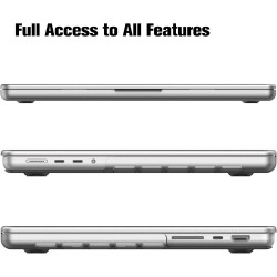 FINTIE Coque Compatible avec MacBook Pro 14 Pouces M5 M4 M3 M2 M1 Pro/Max (2026-2021), Etui Fin Léger Housse de Protection en Pl