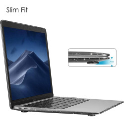 FINTIE Coque Compatible avec MacBook Air 13 Pouces M1 (A2337) / MacBook Air 13 2020/2019/2018 (A1932/A2179), Etui Rigide Fin Hou