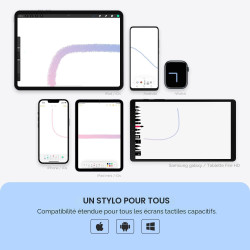 Stylets pour Téléphones Portables, Universel Capacitif Stylo Stylet écrans Tactile Por Apple iPad/Pro/Mini/Air/iPhone/Samsung/Ga