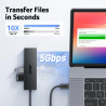 acer Hub USB C vers 4 Ports USB 3.0,Adaptateur Hub Multiport USB C(Thunderbolt 3),Extension hub pour iPhone 15 Plus ProMax,MacBo
