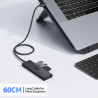 acer Hub USB C vers 4 Ports USB 3.0,Adaptateur Hub Multiport USB C(Thunderbolt 3),Extension hub pour iPhone 15 Plus ProMax,MacBo