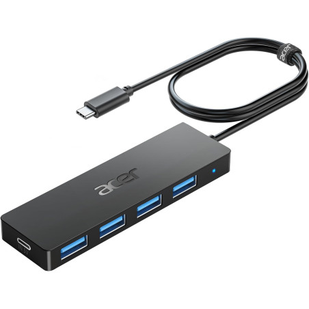 acer Hub USB C vers 4 Ports USB 3.0,Hub Multiport USB C, Extension USB pour iPhone 15 Plus ProMax,MacBook Pro Air 2023 iPad Pro 