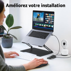 acer Hub USB C vers 4 Ports USB 3.0,Hub Multiport USB C, Extension USB pour iPhone 15 Plus ProMax,MacBook Pro Air 2023 iPad Pro 