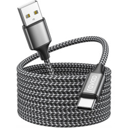 Raviad cable usb c charge rapide 3.1a, [4m] câble usb vers usb c nylon cable chargeur type c pour iphone 17 16 15, samsung galax