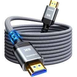 Snowkids 8K Câble HDMI 30M, Ultra Haut Débit 48Gbps 8K@60Hz 4K@120Hz Cordon HDMI 2.1, HDR10+ ARC eARC HDCP 2.2&2.3 Compatible av