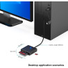 Lecteur de Carte mémoire, BENFEI 4 in 1 USB-C vers SD Adaptateur de Lecteur de Carte SD Micro SD MS CF, Compatible avec iPhone 1