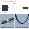 Lecteur de Carte mémoire, BENFEI 4 in 1 USB-C vers SD Adaptateur de Lecteur de Carte SD Micro SD MS CF, Compatible avec iPhone 1
