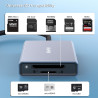 BENFEI Lecteur de Carte SD 4.0, Lecteur de Carte mémoire USB-C/USB-A 2-en-1, pour SDXC, SDHC, SD, MMC, RS-MMC, Micro SDXC, Micro