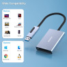BENFEI Lecteur de Carte SD 4.0, Lecteur de Carte mémoire USB-C/USB-A 2-en-1, pour SDXC, SDHC, SD, MMC, RS-MMC, Micro SDXC, Micro