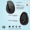 Logitech lift souris ergonomique verticale, sans fil, bleutooth ou récepteur usb logi bolt, silencieuse, 4 boutons, compatible a