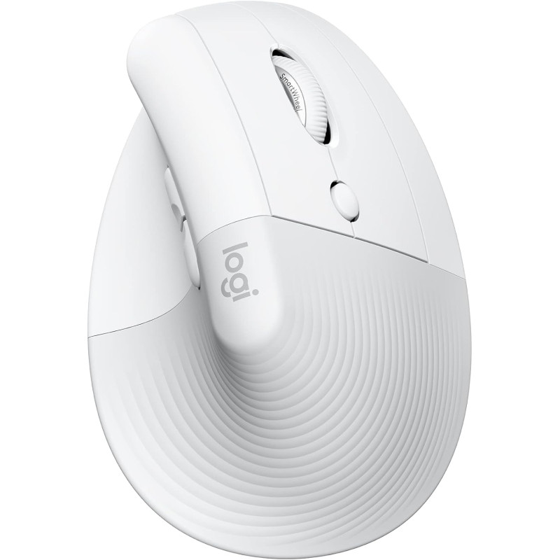 Logitech lift souris ergonomique verticale, sans fil, bleutooth ou récepteur usb logi bolt, silencieuse, 4 boutons, compatible a