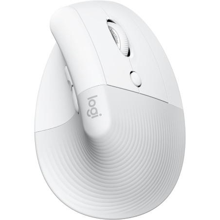 Logitech lift souris ergonomique verticale, sans fil, bleutooth ou récepteur usb logi bolt, silencieuse, 4 boutons, compatible a