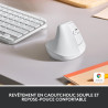 Logitech lift souris ergonomique verticale, sans fil, bleutooth ou récepteur usb logi bolt, silencieuse, 4 boutons, compatible a