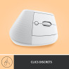 Logitech lift souris ergonomique verticale, sans fil, bleutooth ou récepteur usb logi bolt, silencieuse, 4 boutons, compatible a