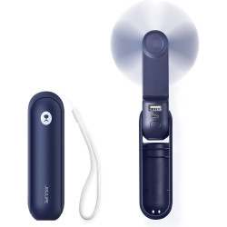 JISULIFE Ventilateur de Poche, Mini Ventilateur à Main Portable, à Piles Rechargeables par USB [14-21 heures], Ventilateur Perso