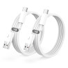 USB C Cable Quick Charge 3A, [1M/Pack of 2] Type to USB C Cable for iPhone 17 16 15 /Air/Plus/Pro Max, for Samsung Galaxy S22/S2