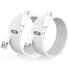 USB C Cable Quick Charge 3A, [2M/Pack of 2] Type to USB C Cable for iPhone 17 16 15 /Air/Plus/Pro Max, for Samsung Galaxy S22/S2