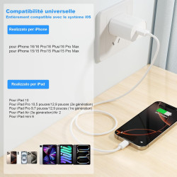 USB C Cable Quick Charge 3A, [3M/Pack of 2] Type to USB C Cable for iPhone 17 16 15 /Air/Plus/Pro Max, for Samsung Galaxy S22/S2