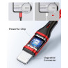 RAVIAD Câble iPhone [1M/Lot de 3] Cable Chargeur Lightning Certifié MFi Câble Lightning Nylon Tressé Fil Cable USB Charge Rapide