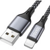 RAVIAD Câble iPhone Chargeur iPhone 2M, [Certifié MFi] Cable Lightning Nylon Tressé Cable iPhone USB pour iPhone 14/13/12/11/Pro